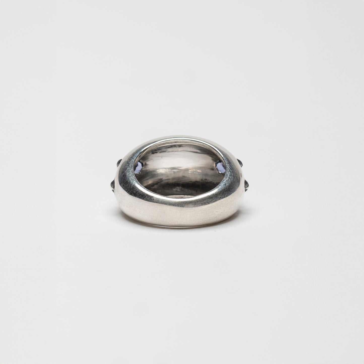 STARDUST - silver ring with iolite stone