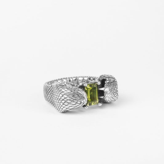 Anello Anfisbena Peridot - adunajewels.com