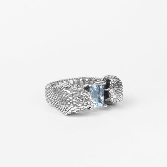 Anello Anfisbena Sky Topaz - adunajewels.com