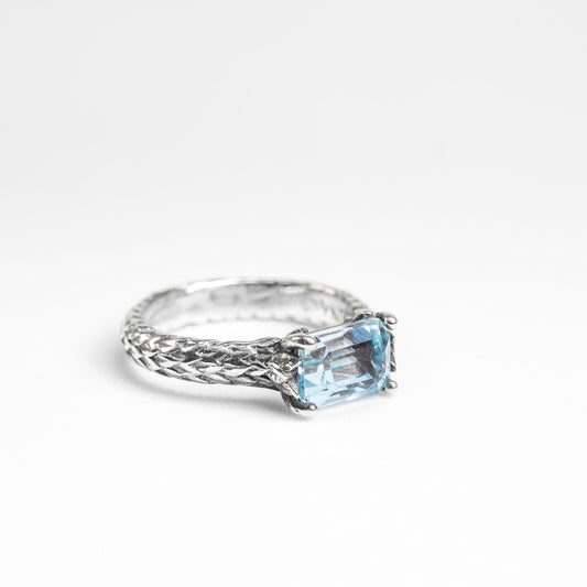 Anello Laurus Sky Topaz - adunajewels.com