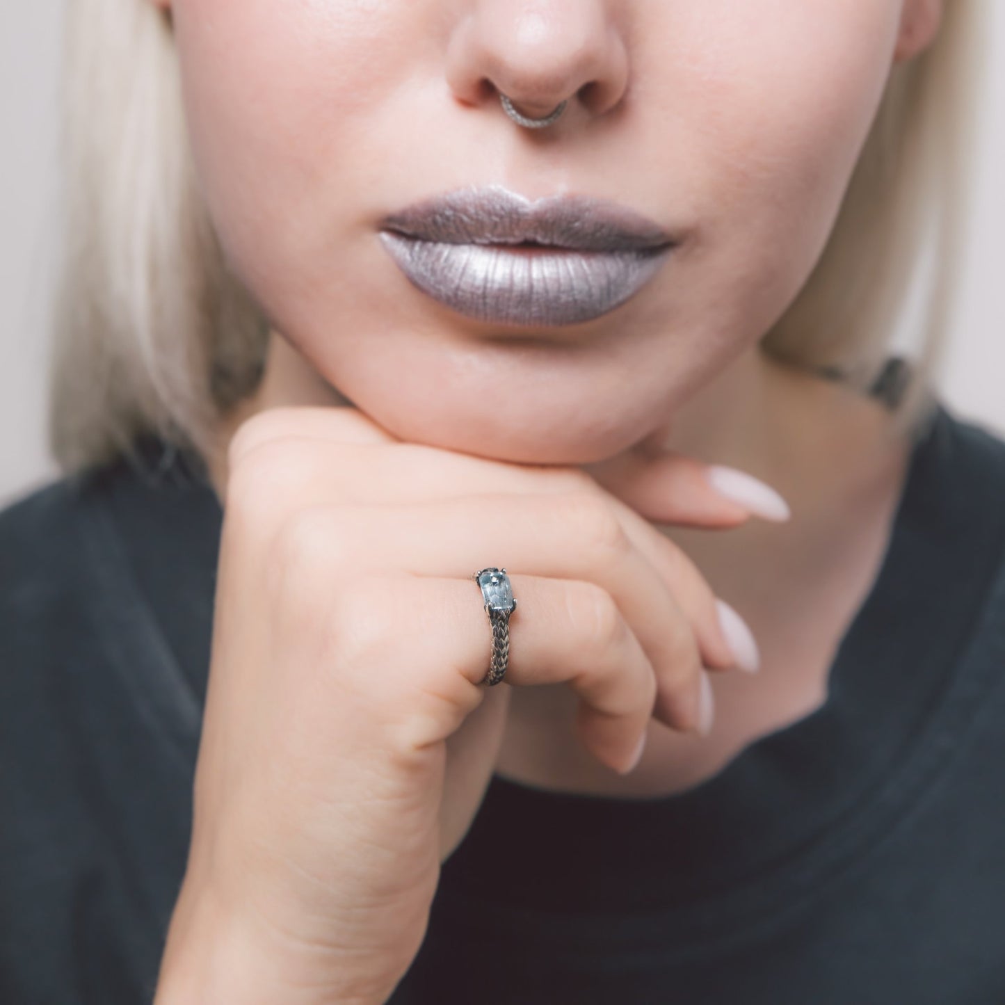 Anello Laurus Sky Topaz - adunajewels.com