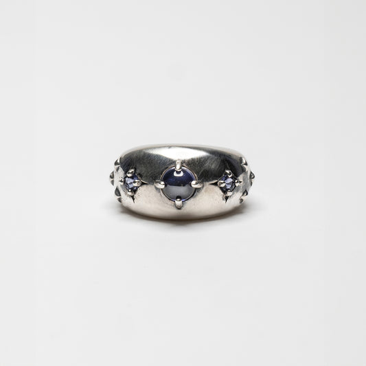 STARDUST - fedona in argento con pietra iolite