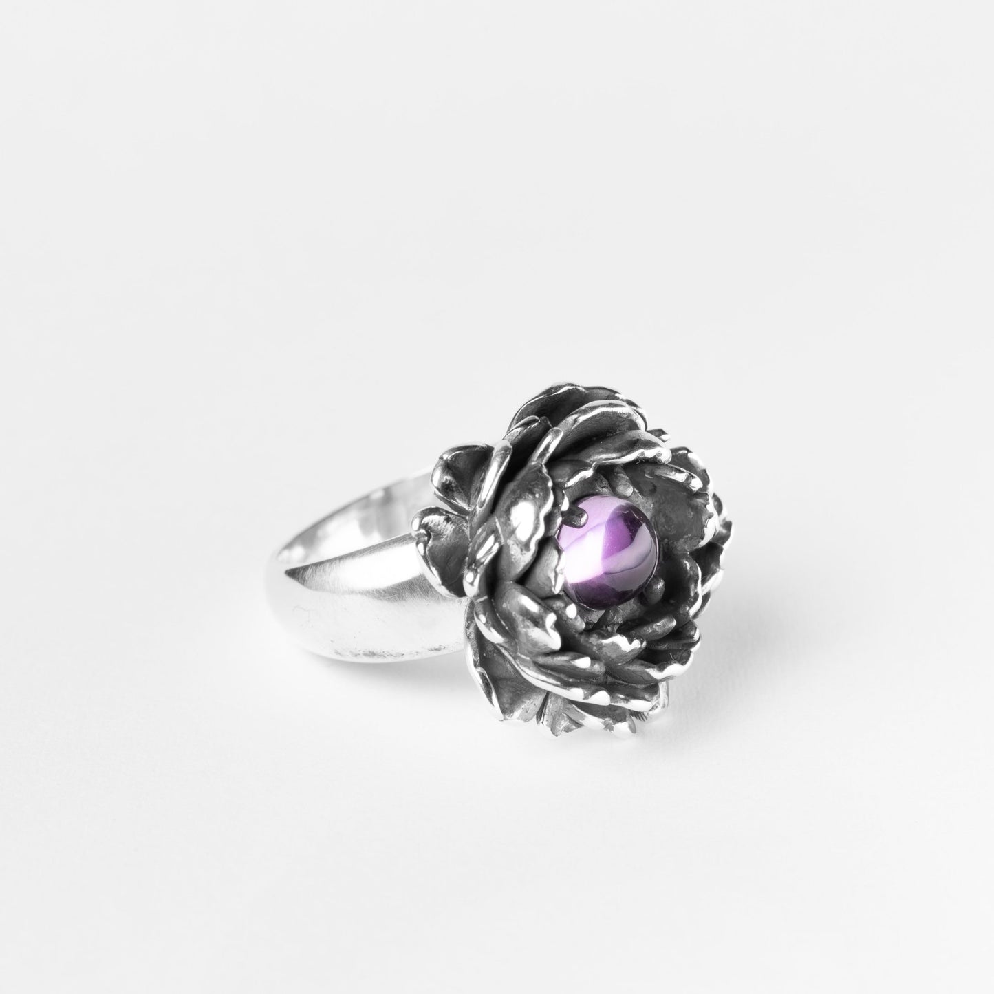 Anello Peony Ametista - adunajewels.com