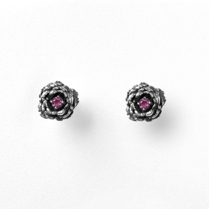 Peony - Peony earrings with amethyst stone